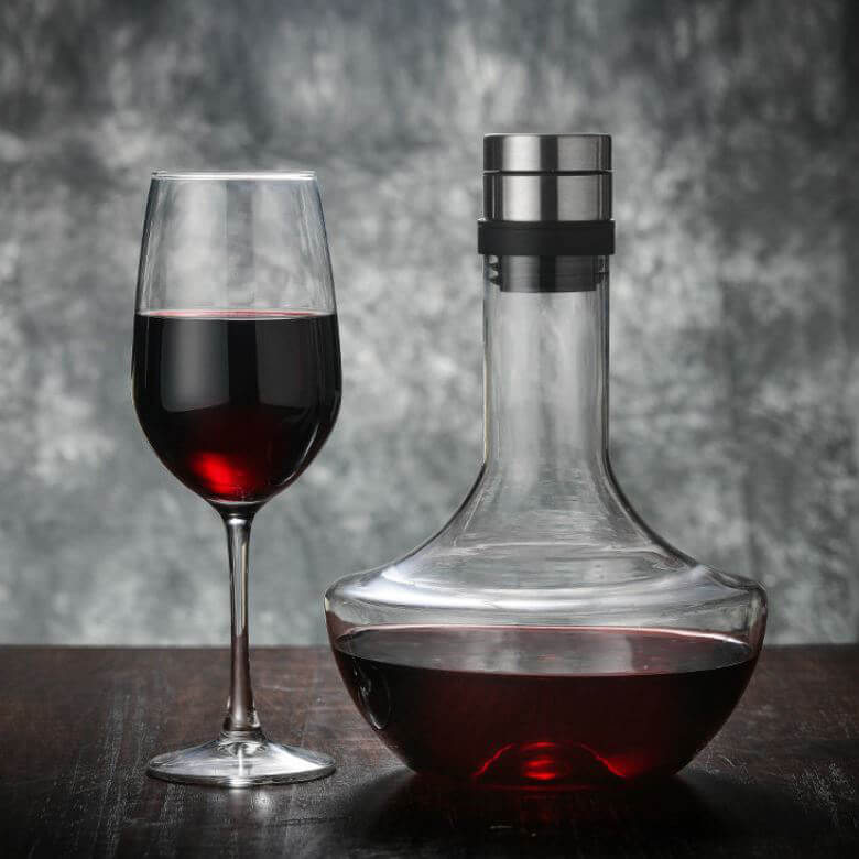Carafe à Décanter le Vin en Verre - Aérateur et Décanteur de Vin