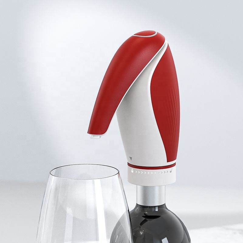 aérateur de vin électrique rouge