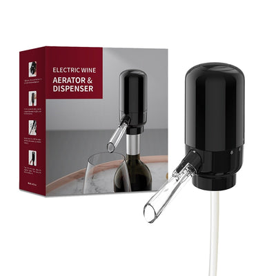 Distributeur de vin électrique avec bouchon, conservateur, oxygénateur de  vin, aérateur, verseuses à une touche, aération - AliExpress